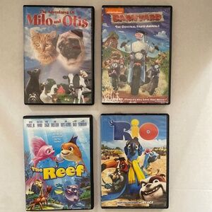 Rio, The adventures of Milo and Otis, Barnyard, Party Animals DVD